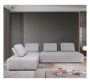 BRISTOL Multifunctional Corner Sofa / Fabric Light Grey 2