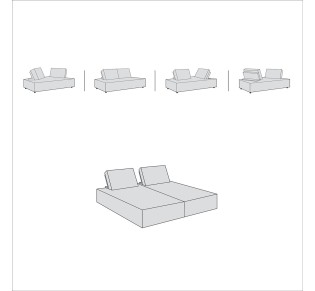 BRISTOL Multifunctional Corner Sofa / Fabric Light Grey