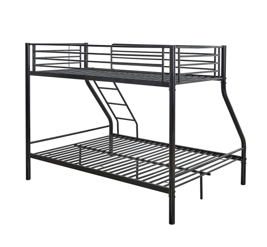DOUBLE Deck Bed 140x190cm - 90x190cm Metal Black