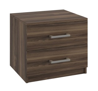 DEVON Bedside 2-Drawers 48x40x41cm Walnut 2