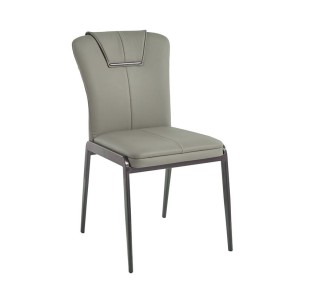 ANDRIA Chair Metal Black / PU Green