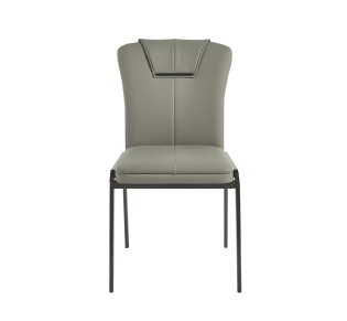 ANDRIA Chair Metal Black / PU Green