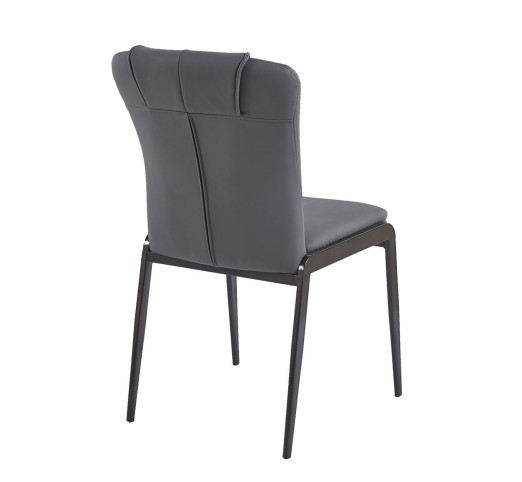 ANDRIA Chair / Metal Black - PU Anthracite