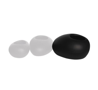 FLOWER POT-ROCK 56x43x29cm / Cement Απόχρωση Black 2