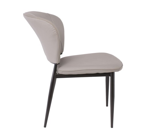 DIMA Chair Metal Black Paint / PU Dark Grey