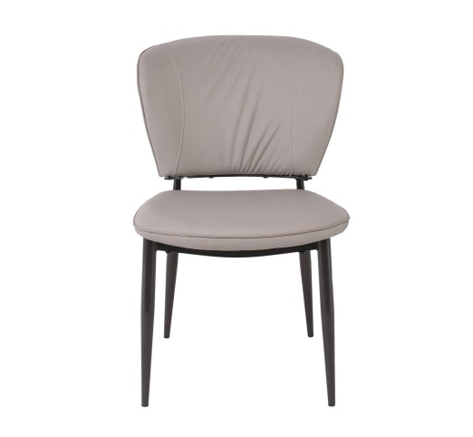 DIMA Chair Metal Black Paint / PU Dark Grey