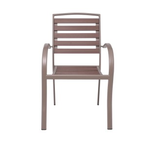 SERRANO Armchair Metal Grey / Polywood Walnut