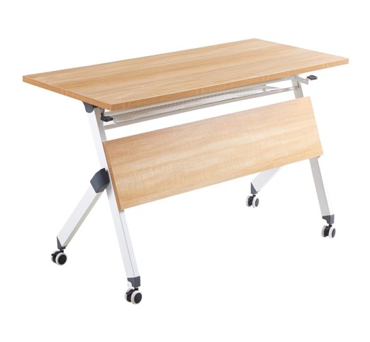 UNIT Γραφείο Η/Υ - Μέταλλο Βαφή Άσπρο / Melamine Απόχρωση Sonoma