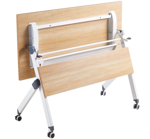 UNIT Γραφείο Η/Υ - Μέταλλο Βαφή Άσπρο / Melamine Απόχρωση Sonoma