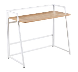 UNIT Folding PC Metal Desk 110x48cm White / Sonoma 2