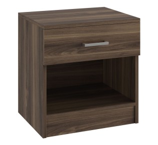 DEVON Bedside 1-Drawer 45x35x47cm Walnut 2