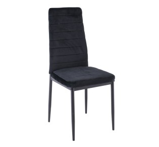 JETTA Chair / Velure Black Fabric - Black paint