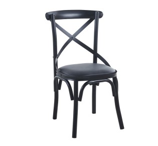 MARLIN Chair Metal Black Paint / Black PU