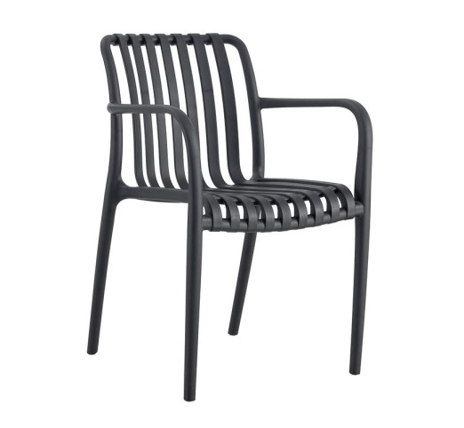MODA Stackable Armchair / PP & UV - Anthracite