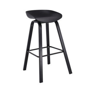 PENT Bar Stool / Metal Black Colour - PP Black