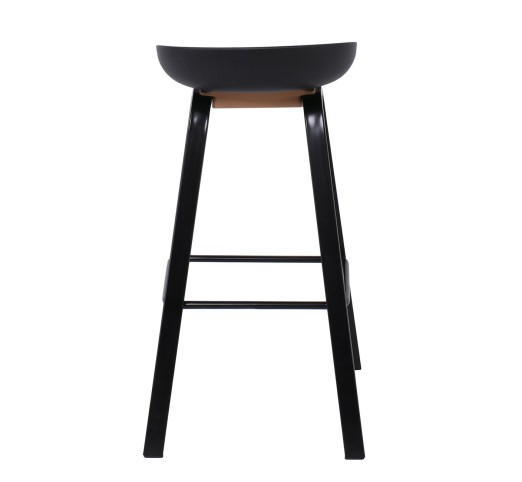 PENT Bar Stool / Metal Black Colour - PP Black