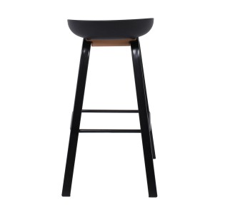PENT Bar Stool / Metal Black Colour - PP Black