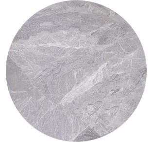Επιφάνεια Μάρμαρο Sintered Stone Ø60xH1,1cm - MDF 35x35cm για στήριξη βάσης / Απόχρωση Grey Marble