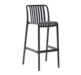 MODA Stackable Bar Stool / PP & UV - Anthracite 2