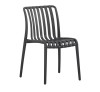 MODA-H Stackable Chair / PP & UV Protection - Black