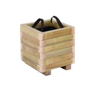 FLOWER POT WOOD Γλάστρα 30x30x32cm / Εμποτισμού Pine - Απόχρωση Φυσικό