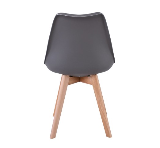 MARTIN Chair / PP Anthracite - Metal cross - Not assembled cushion