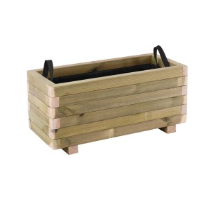 FLOWER POT WOOD Ζαρντινιέρα 70x30x32cm / Εμποτισμού Pine - Απόχρωση Φυσικό
