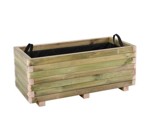 FLOWER POT WOOD Ζαρντινιέρα 90x40x36cm / Εμποτισμού Pine - Απόχρωση Φυσικό