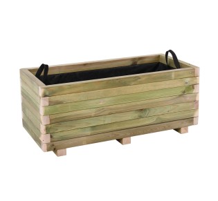 FLOWER POT WOOD Ζαρντινιέρα 90x40x36cm / Εμποτισμού Pine - Απόχρωση Φυσικό 2