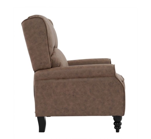 SIMPLE Relax Armchair / Antique Brown Fabric