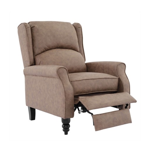 SIMPLE Relax Armchair / Antique Brown Fabric