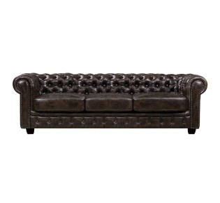 CHESTERFIELD Birmingham 4-Seater / Leather Brown