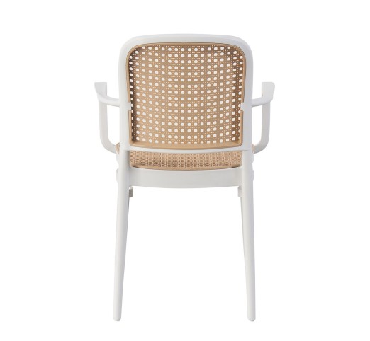 FLORENCE Stackable Armchair / PP White - Beige
