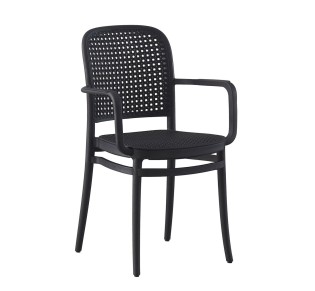 FLORENCE Stackable Armchair / PP Black 2