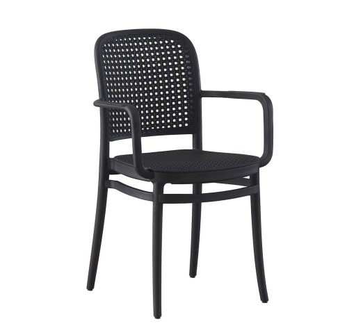 FLORENCE Stackable Armchair / PP Black