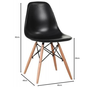 ART Wood Chair / PP Black 2