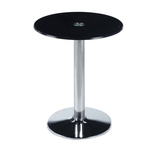 BITT Side Table Ø60cm / Glass Black