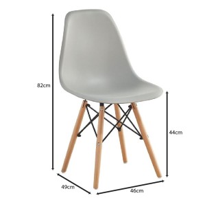 ART Wood Chair - Full K/D - PP Grey