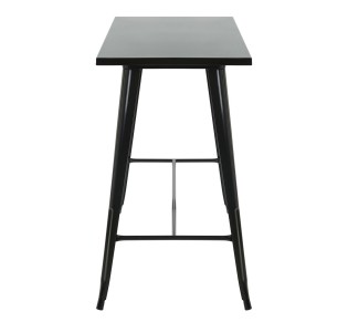 RELIX Τραπέζι Bar-Pro 120x60cm / Μέταλλο Βαφή Μαύρο