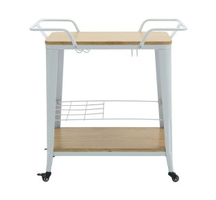 RELIX Trolley Bar-Pro 74x49cm Natural / Metal White