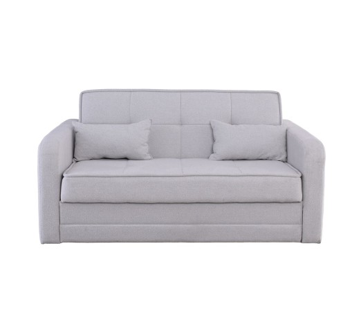 CAMAL Sofa - Bed with Storage / 2-seater - Fabric Light Grey