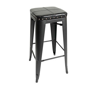 RELIX Bar Stool / Metal Black - PU Black 2