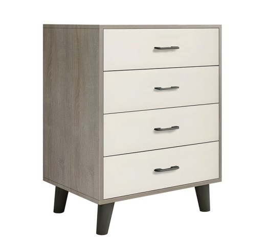 ELIOT Drawer Cabinet 60x40x80cm Sonoma / White