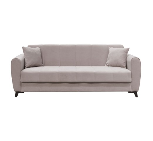 JEROM Sofa - Bed with Storage 3-Seater / Fabric Cappuccino