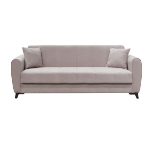 JEROM Sofa - Bed with Storage 3-Seater / Fabric Cappuccino