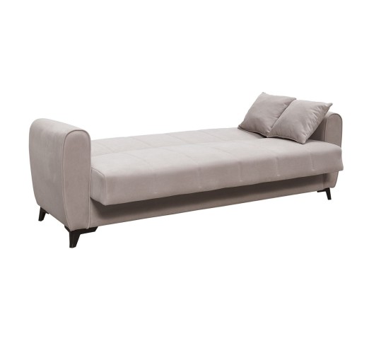 JEROM Sofa - Bed with Storage 3-Seater / Fabric Cappuccino