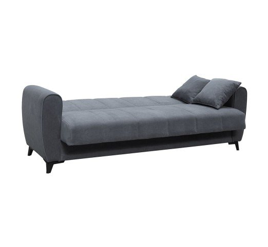 JEROM Sofa - Bed with Storage 3-Seater / Fabric Anthracite