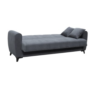 JEROM Sofa - Bed with Storage 3-Seater / Fabric Anthracite