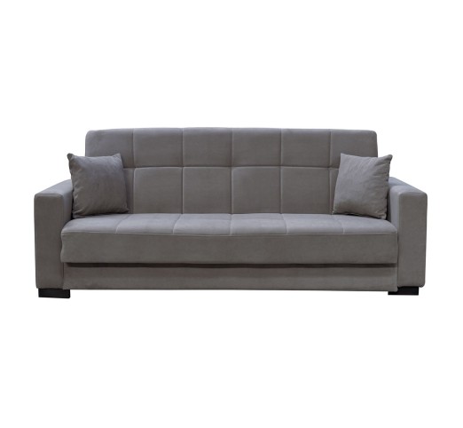 CARSON Sofa - Bed with Storage 3-Seater / Fabric Grey