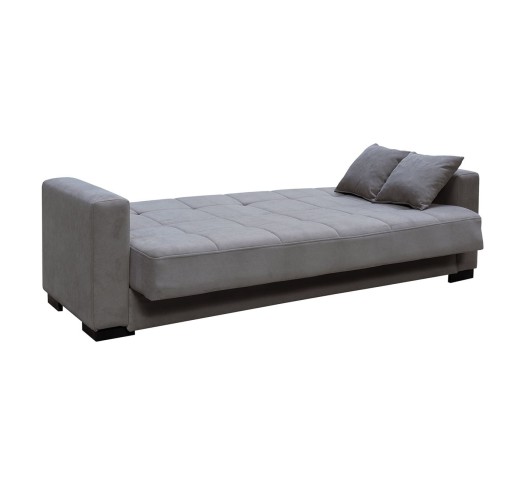 CARSON Sofa - Bed with Storage 3-Seater / Fabric Grey